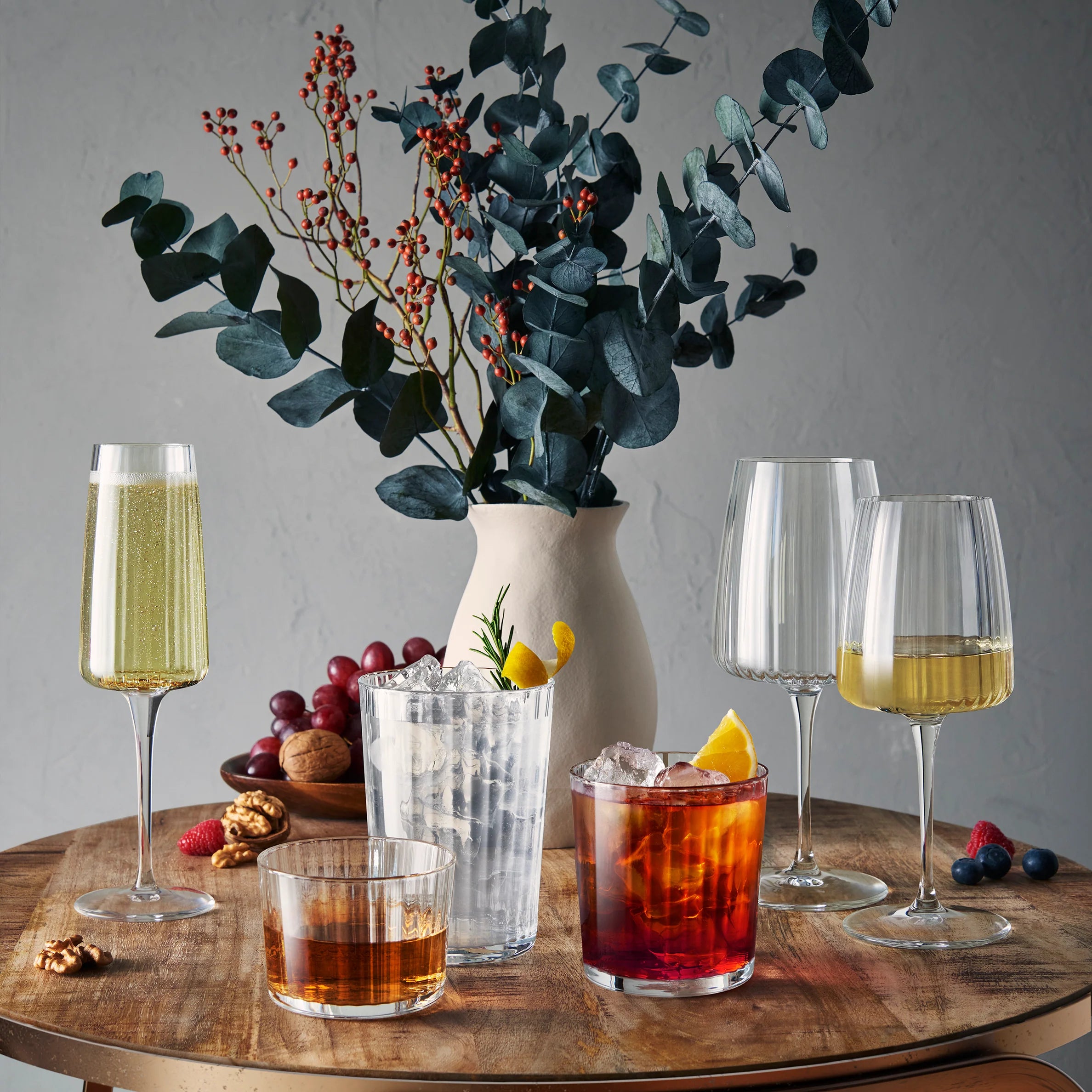 Bormioli Rocco Exclusiva 50cl Gin Fizz Cocktail / Large Drinking Glasses (Set of 6)